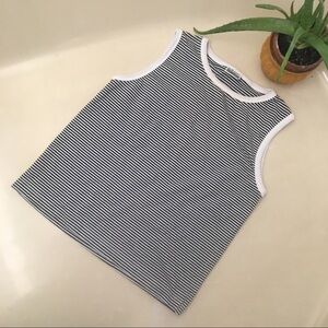 Basic editions striped tank top